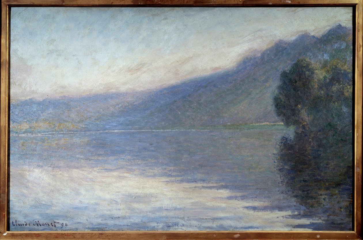 Nebel auf der Seine bei Port Villiez von Claude Monet