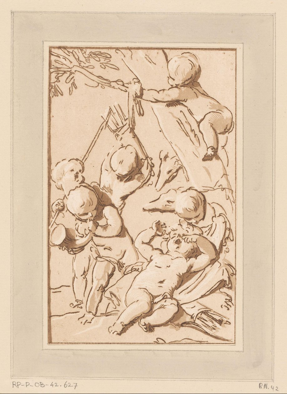 Amors in Ruhe nach der Jagd von Francois Philippe Charpentier