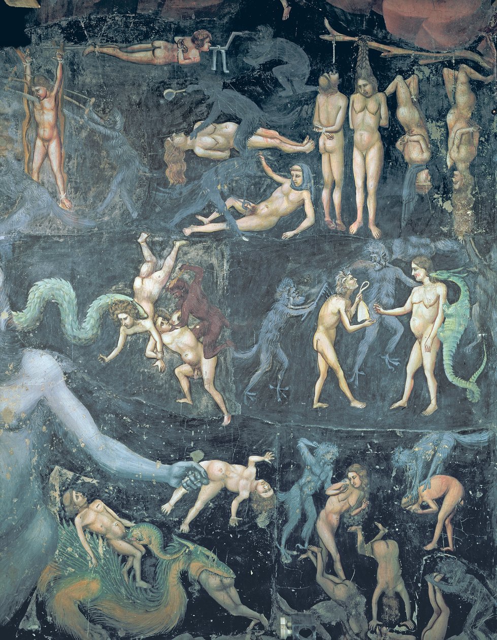 Das Jüngste Gericht, ca. 1305 (Detail) von Giotto di Bondone