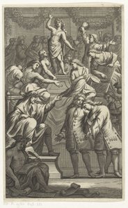 Empfang von Cornelis de Bruyn als neues Mitglied der Bentvueghels