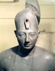 Statue von Tuthmosis III (regierte 1504-1450 v. Chr.), aus dem Tempel von Amun, Karnak