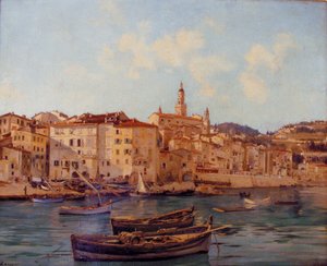 Der Hafen von Menton 1891