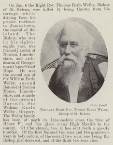 Der verstorbene Bischof Thomas Earle Welby, Bischof von St. Helena