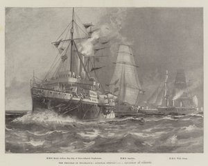 Die Unruhen in Nicaragua, Admiral Stephensons Geschwader in Corinto