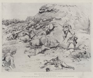 General Harts Brigade stürmt die Kopjes am 20. Januar
