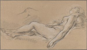 Liegende Nymphe