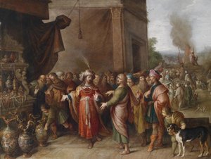 Kroisos zeigt Solon seine Schätze