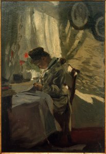 Näherin am Fenster von Franz Skarbina