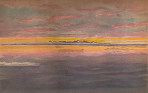 Sonnenuntergang vor der Nordküste Asiens, nördlich der Mündung der Chatanga, 1893, 1897