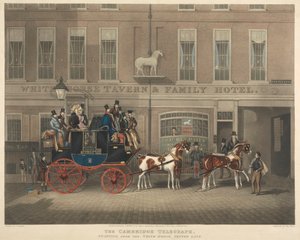 Kutschenfahrt: Der Cambridge Telegraph, Abfahrt vom Weißen Pferd