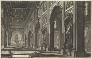 S. Giovanni in Laterano. Innenansicht, ca. 1768