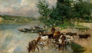 Trinken an der Seine, ca. 1874-75