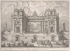 Die Seconda Macchina für die Chinea von 1761: Ein prächtiges Theater, 1761