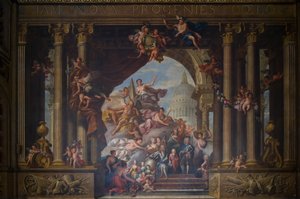 Die Westwand der Painted Hall, ca. 1707-27