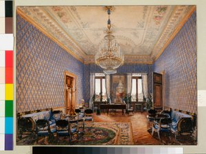 Interieurs des Winterpalastes: Der Salon der Großfürstin Maria Nikolajewna
