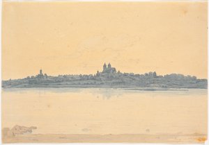 Viborg gesehen vom Asmild Klosterhave bei Søndersø
