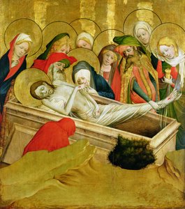 Die Grablegung, Tafel vom St. Thomas Altar aus der St. Johanniskirche, Hamburg, begonnen 1424