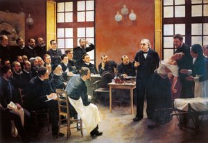 Eine klinische Lektion mit Doktor Charcot an der Salpetriere