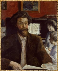 Komponist Claude Terrasse mit Söhnen Jean und Charles