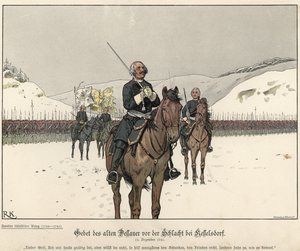 Gebet von Prinz Leopold von Anhalt-Dessau vor der Schlacht von Kesselsdorf