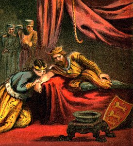 Edward von Woodstock, Prinz von Wales, mit seiner Frau, Joan, Prinzessin von Wales, um 1850