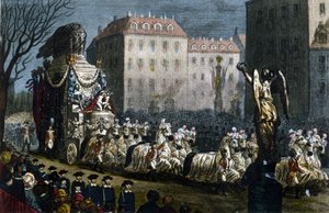 Transport der Asche von Napoleon I. (1769-1821) nach Courbevoie (Hauts-de-Seine), 15. Dezember