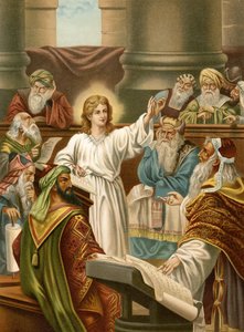 Jesus lehrt im Tempel
