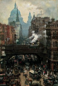 St. Paul’s und Ludgate Hill, ca. 1887