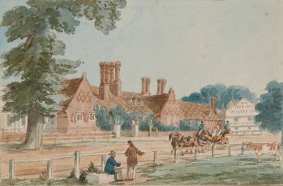 Die königlichen Stallungen, ca. 1865 von English School