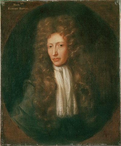 Porträt von Robert Boyle von Johannes (after) Kerseboom