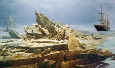 JJM rekreiert Friedrich-C-D: Das Eismeer (vor dem Unglück) von Josef Johann Michel