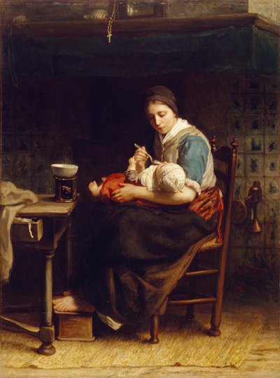 Die Hüttchen-Madonna, ca. 1867 von Jozef Israëls