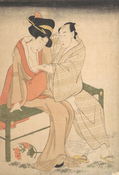 Ein Liebespaar von Kitagawa Utamaro