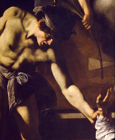 Das Martyrium des Hl. Matthäus (Detail) von Michelangelo Merisi Caravaggio