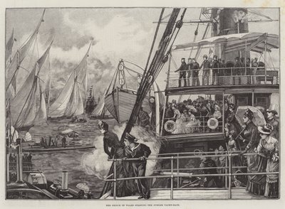 Der Prinz von Wales startet das Jubiläums-Yachtrennen von William Heysham Overend